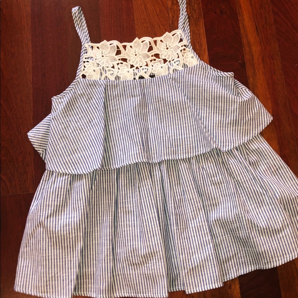 Zara embroidered tank